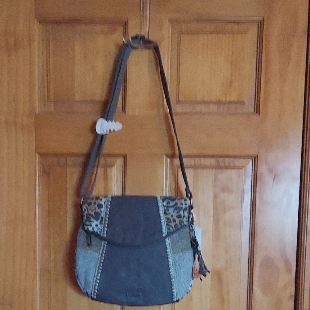 Stylish Gray and Black Women's Bag